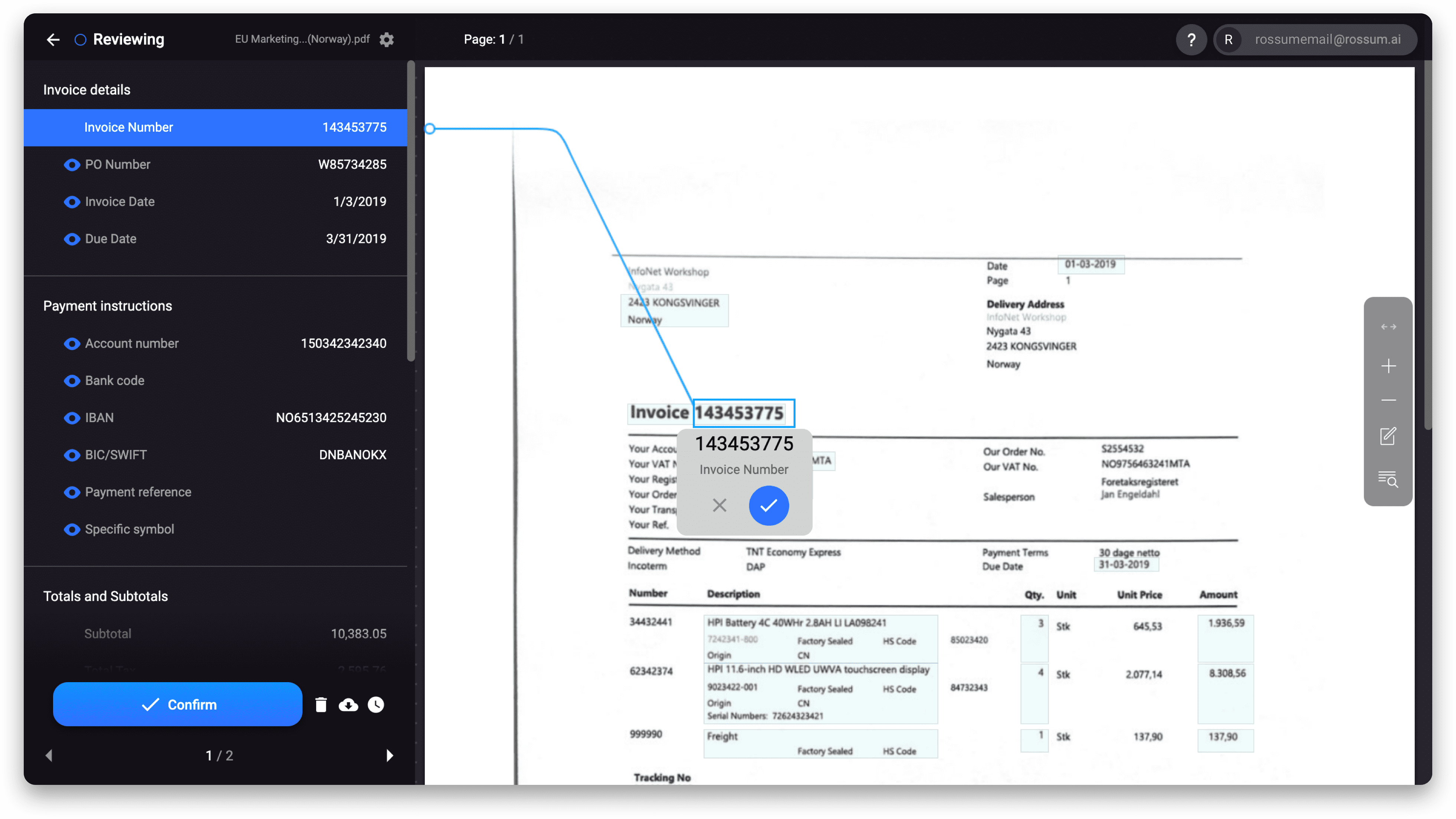 Rossum: The future of invoicing is here