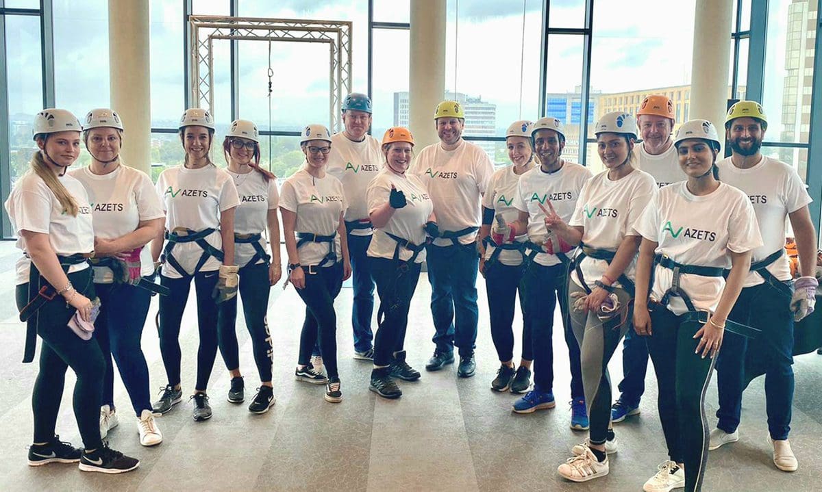 Azets raises £2,600 in charity abseil