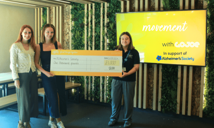 DJH raises £1k for The Alzheimer’s Society